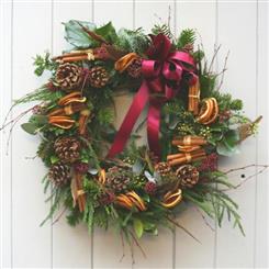 Festive scented Door Wreath