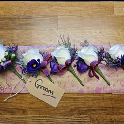 Purple and cream 
