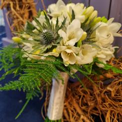 Freesia and Thistle 