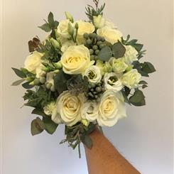 Cream and Green bouquet