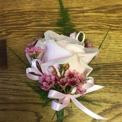 pink avalanche buttonhole