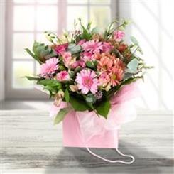 pretty in a pink bag