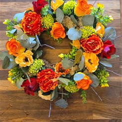 Artificial Autumnal wreath
