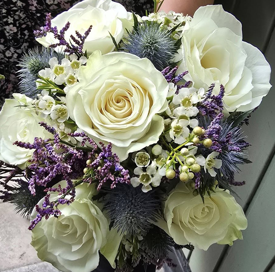 Bridal bouquet detail